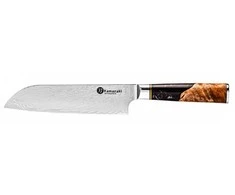 Damasko plieno peilis Kamazaki Santoku KZI102KN, 18 cm