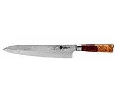 Damasko plieno peilis Kamazaki Gyuto KZI203KN, 24 cm
