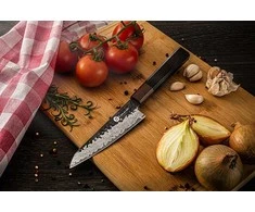Damasko plieno peilis KAMAZAKI, universalus peilis, 15 cm, KZI282KN