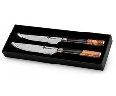 Damasko plieno peilių rinkinys kepsniams Kamazaki KZI111STK, 13 cm, 2 vnt.