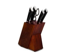 Damasko plieno peilių rinkinys su stovu KAMAZAKI, 4 vnt. KZI004SET