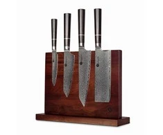 Damasko plieno peilių rinkinys kepsniams KAMAZAKI, 4 vnt. KZI002SET