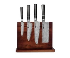 Damasko plieno peilių rinkinys kepsniams KAMAZAKI, 4 vnt. KZI002SET