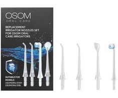 Burnos irigatoriaus antgalių rinkinys OSOM Oral Care Replacement Tips Set OSOMORAL131TIPSET