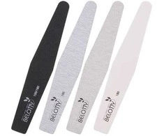 Dildė nagams Osom Professional Diamond Shape, zebra, EB17756180240 180/240, 1 vnt, 1/25