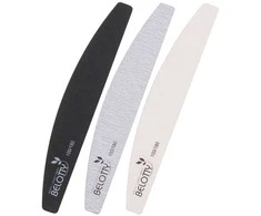 Dildė nagams Osom Professional Quality Half Moon Shape, zebra, EB179228180180 180/180, 1 vnt, 1/25