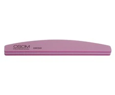 Dildė nagų poliravimui Osom Professional, Half Moon Shape, rožinė, SD1793240240 240/240, 1 vnt, 1/12