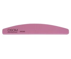 Dildė nagų poliravimui Osom Professional, Half Moon Shape, rožinė, SD1793240240 240/240, 1 vnt, 1/12