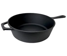 Emaliuotas ketaus kepimo indas Zyle, juodas, ZY226BKI, dviejų dalių, Ø26 cm