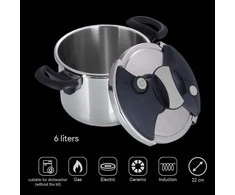 Greitpuodis Zyle ZY206PCS, 6 litrai talpa, nerūdijančio plieno
