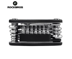 Įrankių rinkinys RockBros GJ8002, sudaro 16 atsuktuvų, raktų ir galvučių, juodas