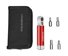 Įrankių rinkinys su terkšle RockBros RKJL1002RD, raudonas, magnetinis, 4 galvutės
