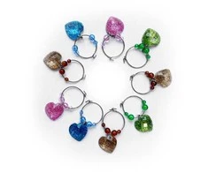 Jetshark Taurių dekoracijų rinkinys Diamond Heart CSPAX062, 9 vnt.