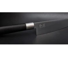 Japoniško plieno šefo peilis KAI Wasabi DM6710P, 10 cm ašmenys, juodas