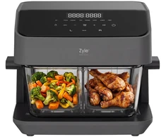 Karšto oro gruzdintuvė Zyle Dual Glass ZY070AF, 2200 W, 8 l