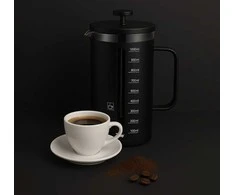 Kavamalė Kavinukas su nuspaudimu ZYLE, ZY612CF, stiklinis, 1000 ml