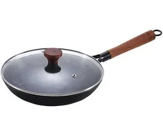 Ketaus keptuvė su stikliniu dangčiu Zyle, ZY428KFP, Ø28 cm