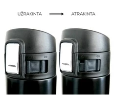 Bikuva.lt Termogertuvė su vakuumine izoliacija KIRO KI502S, sidabrinės spalvos, 500 ml