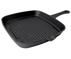 Kvadratinė ketaus keptuvė su grill paviršiumi Zyle 23 x 23 cm, ZY123KGFP
