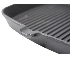 Kvadratinė ketaus keptuvė su grill paviršiumi Zyle 23 x 23 cm, ZY123KGFP