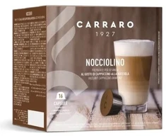 Lazdyno riešutų skonio kapučino gėrimo kapsulės Carraro Nocciolino CR52CNN16, 16 vnt.