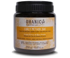 Kaukė garbanotiems plaukams Ohanic Skirtas garbanotiems plaukams Method Mask, 250 ml OHAN19
