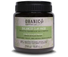 Kaukė riebiai galvos odai Ohanic Clay Balancer Mask, 250 ml OHAN20