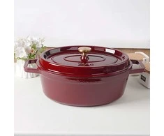 Ovalus emaliuotas ketaus puodas Zyle ZY040RKI, raudonas, 7,8 l