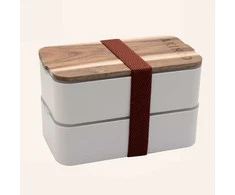Pietų dėžutė su termo maišeliu Akinod Bento+Lunch bag 11:58 Blanc/Terracotta, AKI000056