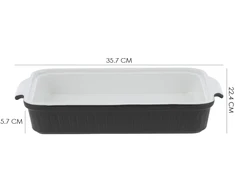 Porcelianinis kepimo indas Zyle ZY1820CDB juodas, 2 L
