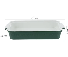 Porcelianinis kepimo indas Zyle ZY1820CDG žalias, 2 L