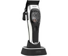Profesionali plaukų kirpimo mašinėlė OSOM Professional PRIME Cordless Hair Clipper OSOMP01SIL, sidabro spalvos