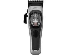 Profesionali plaukų kirpimo mašinėlė OSOM Professional PRIME Cordless Hair Clipper OSOMP01GR, pilkos spalvos