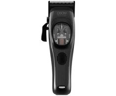 Profesionali plaukų kirpimo mašinėlė OSOM Professional PRIME Cordless Hair Clipper OSOMP01GBL, juodos spalvos