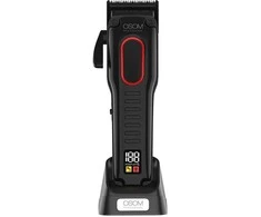 Profesionali plaukų kirpimo mašinėlė OSOM Professional COMFORT Cordless Hair Clipper OSOMPK78BL, juodos spalvos