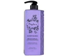 Kondicionierius šviesiems plaukams Saphira Glossy Skirtas šviesiems plaukams Conditioner SAFGBC4, 1000 ml