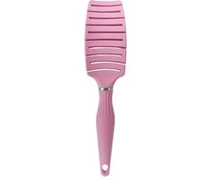 Šepetys plaukams OSOM Professional Flexible Hair With Boar and Nylon Bristles OSOMP02827, su nailono ir šerno šereliais, rožinės spalvos, 265 mm