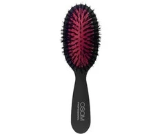 Šepetys plaukams OSOM Professional Hair With Boar Bristles OSOMP02824, su šerno šereliais, juodos spalvos, 180 mm