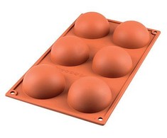 Silikoninė formelė keksiukams Silikomart, Half Speheres SF002