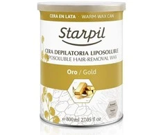 Šiltas depiliacinis vaškas Starpil STR3010308002, natūralus - su aukso dalelėmis, 800 ml