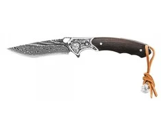Sulankstomas Damasko plieno peilis Kamazaki KZI23056