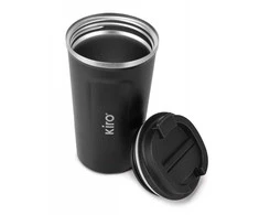 Termopuodelis su vakuumine izoliacija KIRO KI512B, juodos spalvos, 510 ml