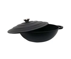 Apvalus emaliuotas ketaus puodas Zyle ZY030DBKI Ø30 cm, 4,8 l, juodas