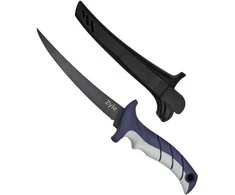 File peilis ZYLE skirtas žuviai, ZY111K, su dėklu, 19 cm