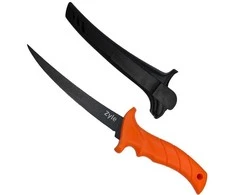 File peilis ZYLE skirtas žuviai, ZY109K, su dėklu,19 cm