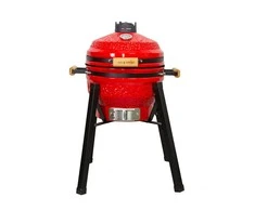 Kamado grilis su priedais Zyle 39,8 cm, Starter, ZY16KSRDSET, raudonas