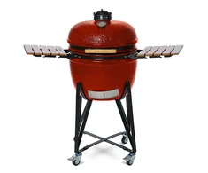 Kamado grilis su priedais Zyle 62 cm, X Large ZY24RDSET, raudonas