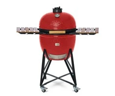 Kamado grilis su priedais Zyle Kamado 69 cm, The King ZY27RDSET, raudonas