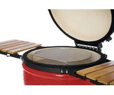 Kamado grilis su priedais Zyle Kamado 69 cm, The King ZY27RDSET, raudonas