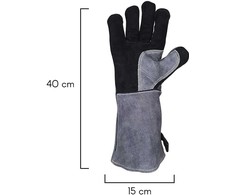 Karščiui atsparios pirštinės Zyle Kamado ZY245GL, skirtos griliams, pilkos